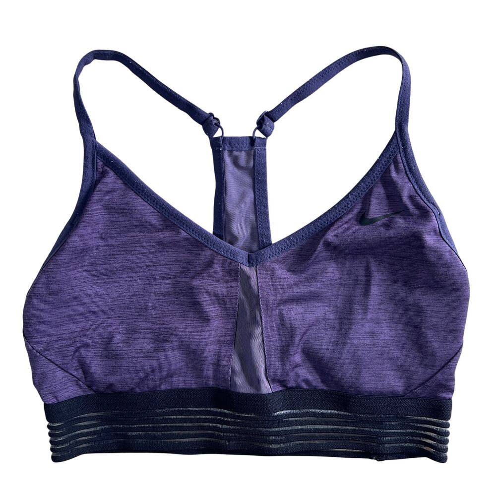 Nike purple sports bra medium support size M